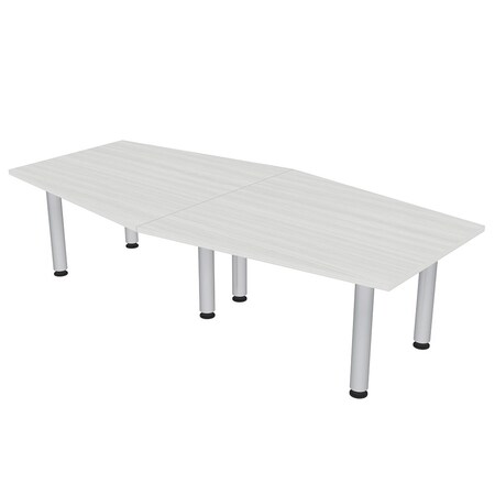 Skutchi Designs 45 in W, 96 in L, 29 in H, Engineered Wood Top, White HAR-HEXIR-4693-PT-WC